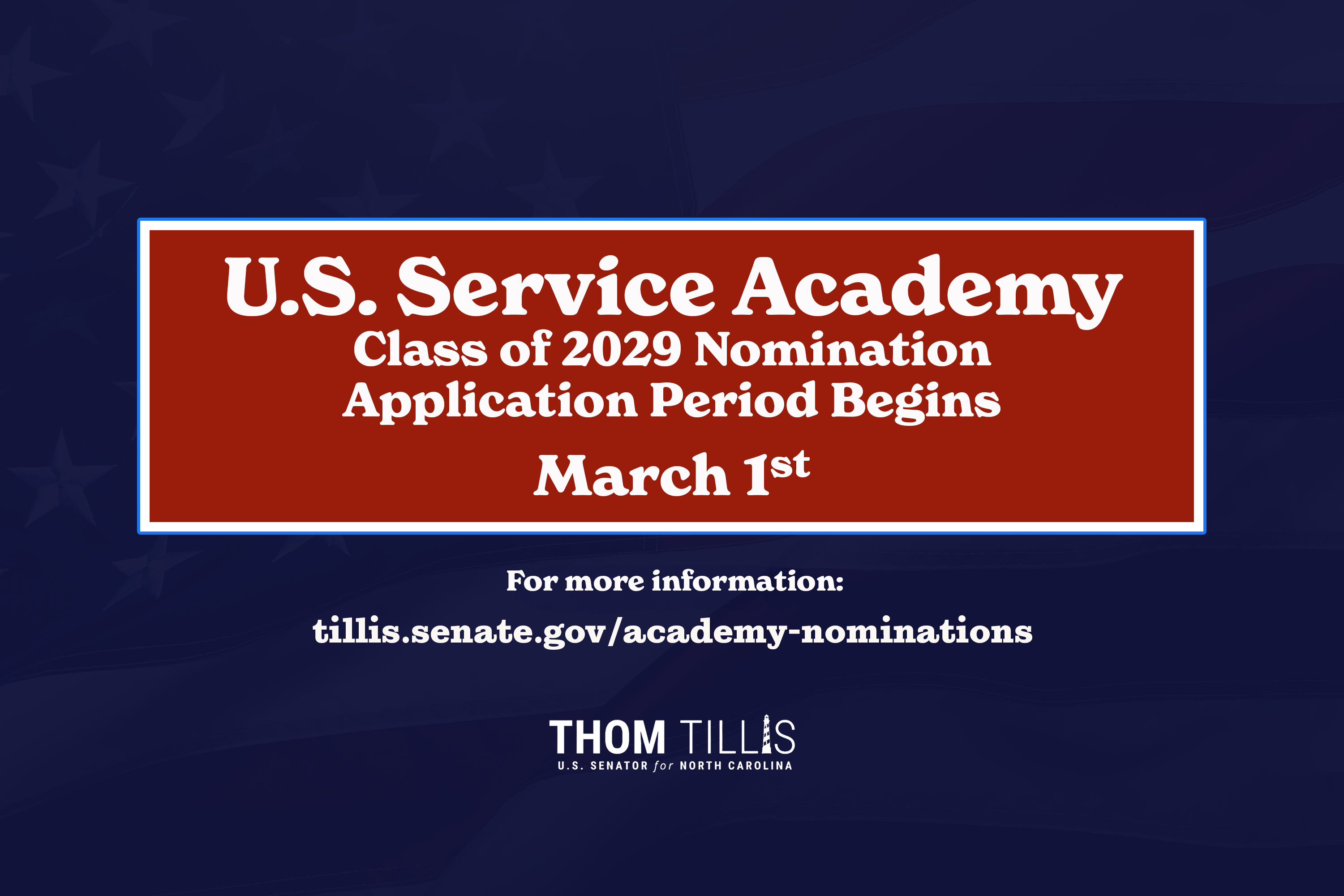 Service Academy Class of 2029 Application Period Begins March 1